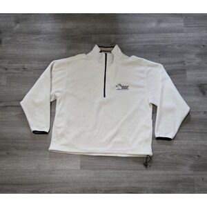 Vtg Y2K Bahamas 2000 1/4 Zip Fleece Sweatshirt Size Medium Cutter & Buck Island